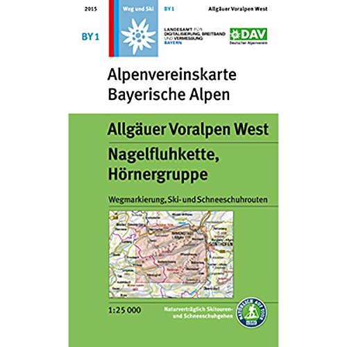 Beispielbild fr Allguer Voralpen West, Nagelfluhkette, Hrnergruppe: Topographische Karte, mit Wegmarkierungen und Skirouten zum Verkauf von medimops