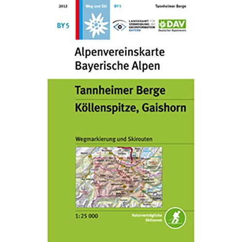 Beispielbild fr Tannheimer Berge, Kllenspitze, Gaishorn: Topographische Karte mit Wegmarkierungen und Skirouten zum Verkauf von medimops