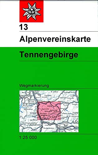 Beispielbild fr Tennengebirge 1 : 25 000: Topographische Karte mit Wegmarkierungen zum Verkauf von medimops