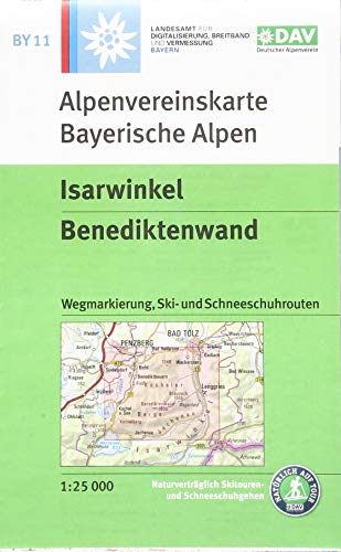 9783937530833: BY 11 Isarwinkel, Benediktenwand Alpenvereinskarte 1 : 25.000: mit Wegmarkierungen, Ski- und Schneeschuhrouten