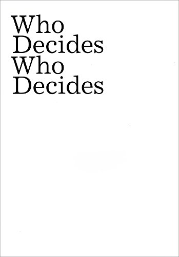 Stock image for Who Decides Who Decides for sale by Holt Art Books