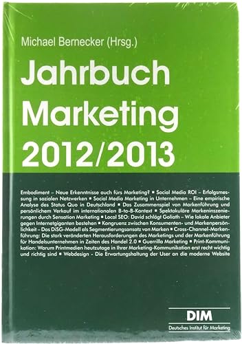 Imagen de archivo de Jahrbuch Marketing 2012/2013: Trendthemen und Tendenzen a la venta por medimops