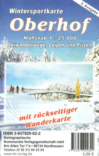 Stock image for Rad- und Wanderkarte Oberhof 1 : 25 000: Wander-, Rad- und Reitwege sowie Skiwanderwege, Loipen und Pisten im Mastab 1:25000 for sale by medimops