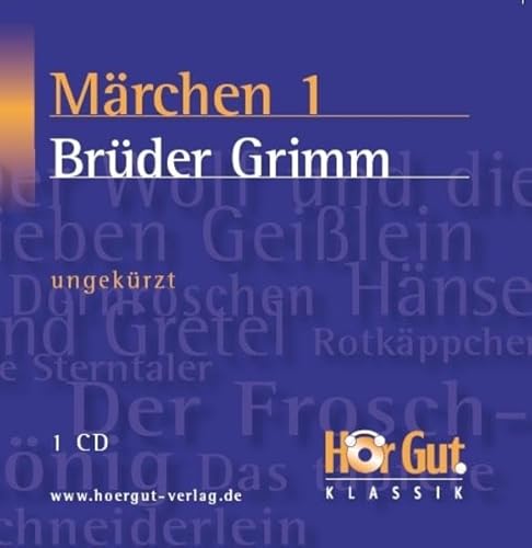 9783938230015: Grimm, J: Mrchen 1/CD