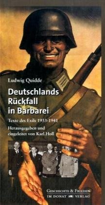 Stock image for Deutschlands Rckfall in Barbarei: Texte des Exils 1933-1941 for sale by medimops