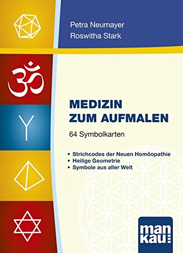 Stock image for Medizin zum Aufmalen, Kartenset mit 64 Symbolkarten - Strichcodes der Neuen Homopathie, Heilige Geometrie, Symbole aus aller Welt for sale by medimops