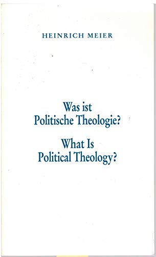 Was ist Politische Theologie? What Is Political Theology? Sonderdruck. - Meier, Heinrich