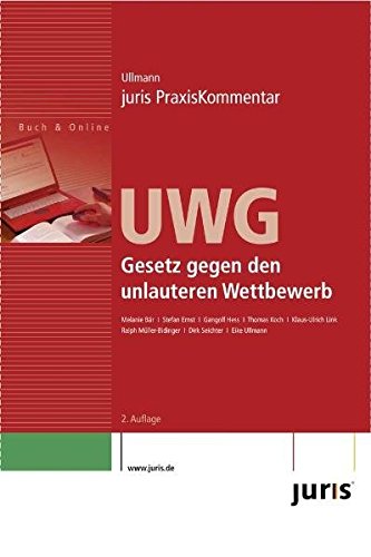 Beispielbild fr juris PraxisKommentar UWG: Gesetz gegen den unlauteren Wettbewerb zum Verkauf von medimops