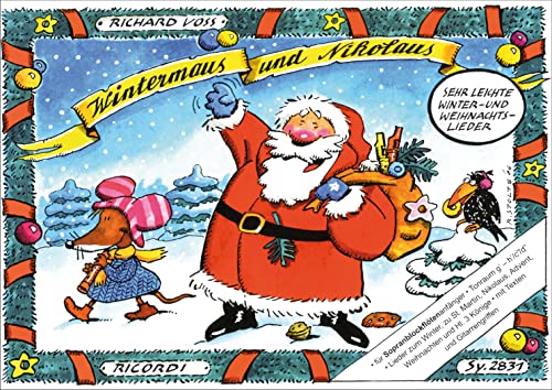 9783938809303: Wintermaus und Nikolaus: Sehr leichte Winter-und Weihnachtslieder fr Sopranblockfltenanfnger ( Tonraum g' - h' bis c'' - d'' )