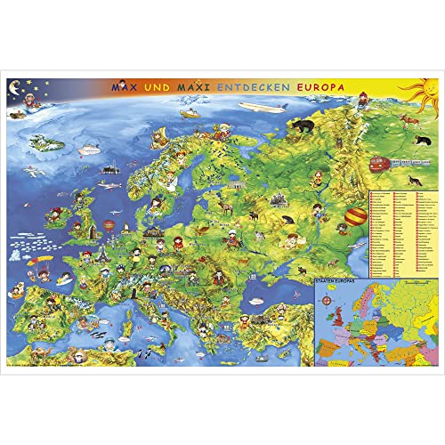 Beispielbild fr Kindereuropakarte. Wandkarte Poster zum Verkauf von Blackwell's