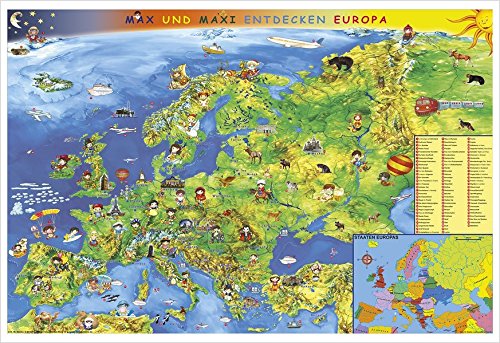 9783938842966: Kindereuropakarte. Wandkarte Poster