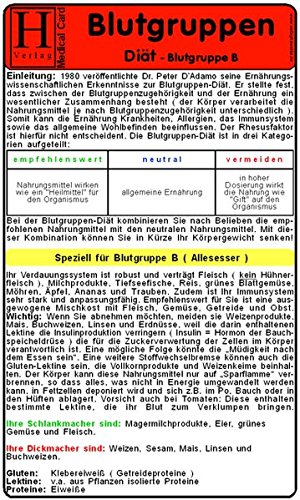Imagen de archivo de Blutgruppen - Dit B. Medical Card DIN A5 a la venta por medimops