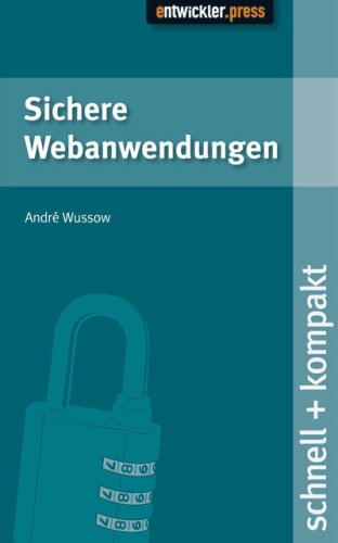 Beispielbild fr Sichere Webanwendungen zum Verkauf von Versandantiquariat Jena