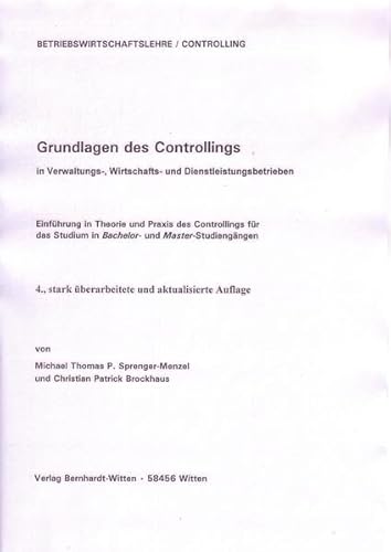 Stock image for Grundlagen des Controllings: (keine Auslieferung ber den Buchhandel) for sale by medimops