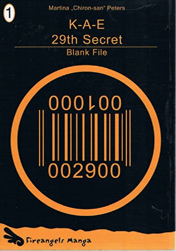 Beispielbild fr K-A-E 29th Secret 1: Blank File zum Verkauf von medimops