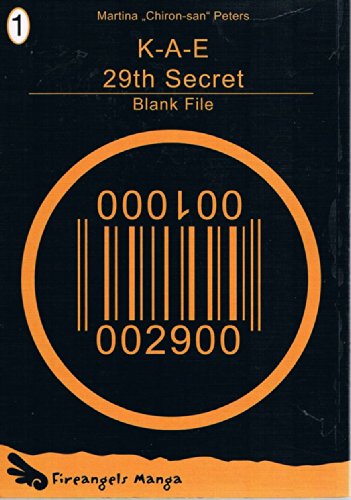 Stock image for K-A-E "29th Secret" 1: Blank File Martina Peters for sale by biblioMundo