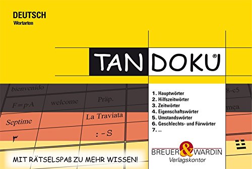 9783939621485: Tandoku "Deutsch": Wortarten