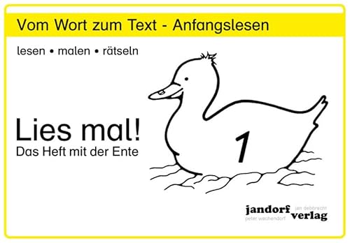 Stock image for Lies mal! Heft 1: Vom Wort zum Text - Anfangslesen for sale by Books Unplugged