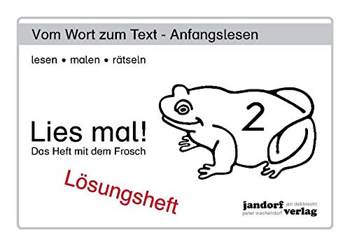 Imagen de archivo de Lies mal! Heft 2. Lsungsheft: Das Heft mit dem Frosch a la venta por medimops