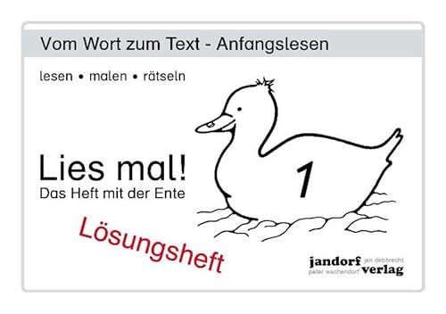 9783939965312: Lies mal! Heft 1. Lsungsheft