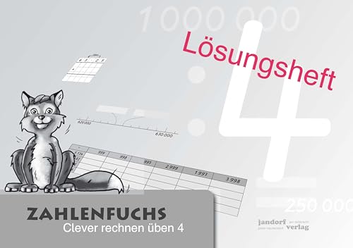 Beispielbild fr Zahlenfuchs 4 (Lsungsheft): Clever rechnen ben zum Verkauf von medimops