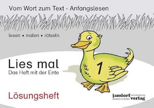 9783939965824: Lies mal 1 - Das Heft mit der Ente. Lsungsheft