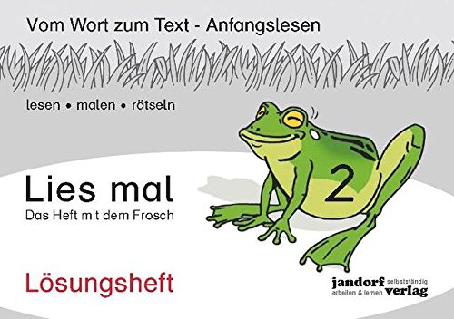 9783939965831: Lies mal 2 - Das Heft mit dem Frosch. Lsungsheft