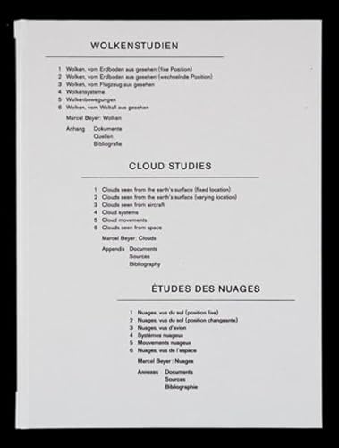 9783940064998: Etudes des nuages - Cloud Studies /franCais/anglais/allemand: Wolkenstudien, Etudes Des Nuages