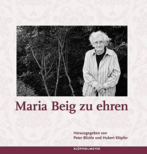 Beispielbild fr Maria Beig zu ehren zum Verkauf von medimops