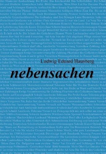 Beispielbild fr nebensachen: erlebt - erzhlt - erdacht - berlegt zum Verkauf von medimops