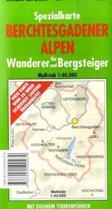 Beispielbild fr Berchtesgadener Alpen 1:40000 - Spezialkarte fr Wanderer und Bergsteiger, Blatt 1: Mit Begleitheft und Tourenvorschlgen zum Verkauf von medimops