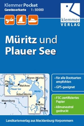 9783940175045: Mritz und Plauer See 1 : 50 000 Gewsserkarte: Klemmer-Pocket. GPS geeignet