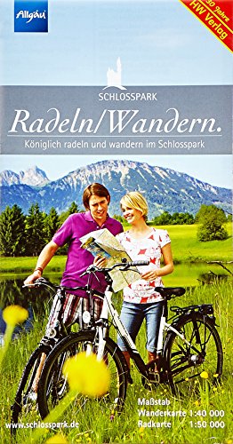 9783940657275: Radeln/Wandern. Kniglich radeln und wandern im Schlosspark: Wanderkarte 1 : 40 000, Radkarte 1 : 50 000