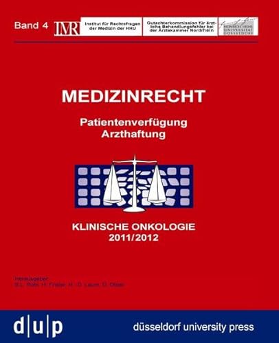 Beispielbild fr Medizinrecht: Klinische Onkologie 2011/2012 zum Verkauf von medimops