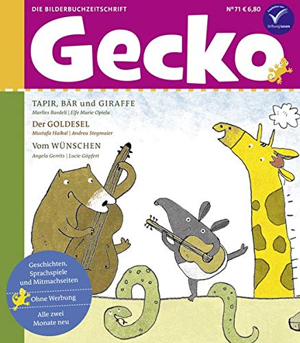 Beispielbild fr Gecko Kinderzeitschrift Band 71: Die Bilderbuchzeitschrift zum Verkauf von medimops