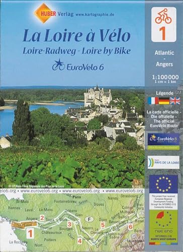 Stock image for Carte Eurovlo La Loire vlo 1 (Atlantique > Angers) for sale by medimops