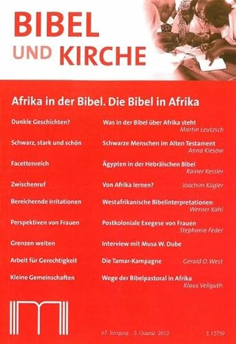 Beispielbild fr Bibel und Kirche / Afrika in der Bibel. Die Bibel in Afrika: 3/2012 zum Verkauf von medimops