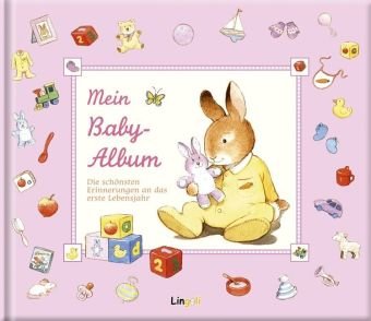 Mein Baby-Album (rosa): Die schönsten Erinnerungen an das erste Lebensjahr