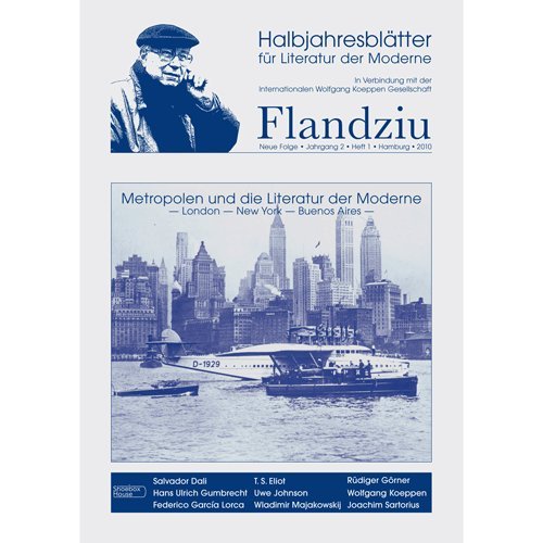 Beispielbild fr Flandziu - Halbjahresbltter fr Literatur der Moderne neue Folge Jahrgang 2, Heft 1 zum Verkauf von Der Ziegelbrenner - Medienversand