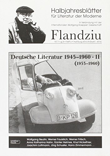 Flandziu - Halbjahresblätter für Literatur der Moderne neue Folge Jahrgang 4, Heft 2 - Klein Jürgen (Hrsg.)