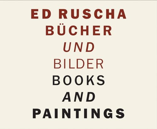 Beispielbild fr Ed Ruscha: Bcher und Bilder / Books and Paintings. (German/English) zum Verkauf von Antiquariat UEBUE