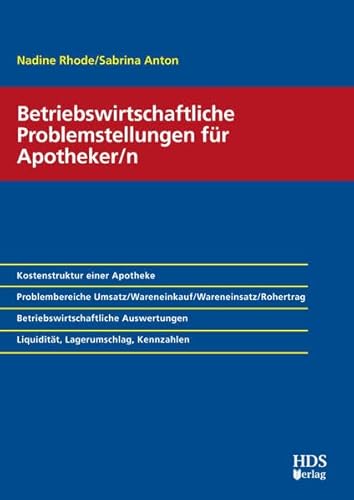 9783941480872: Betriebswirtschaftliche Problemstellungen fr Apotheker/n