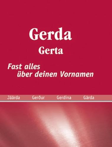 Beispielbild fr Gerda Fast alles ber deinen Vornamen zum Verkauf von Buchpark