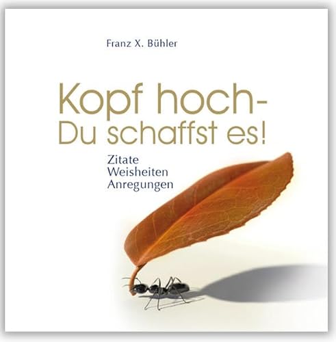 Stock image for Kopf hoch - Du schaffst es -Language: german for sale by GreatBookPrices