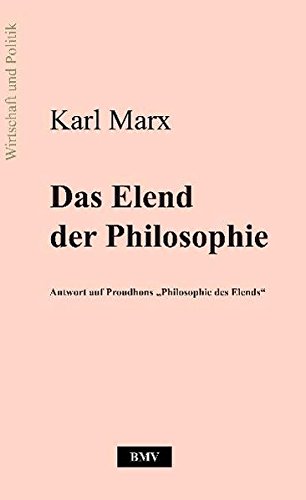 9783941731028: Marx, K: Das Elend der Philosophie