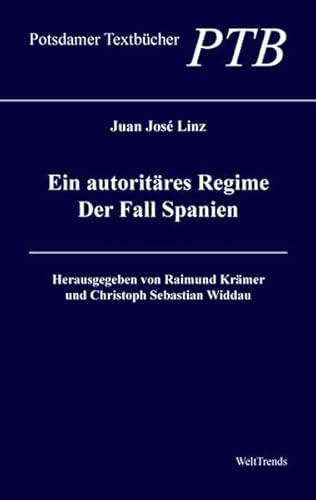 Stock image for Ein autoritres Regime: Der Fall Spanien for sale by medimops