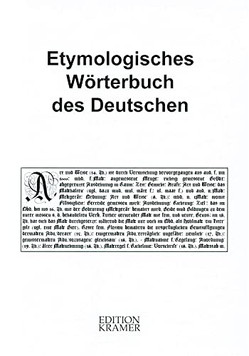 Beispielbild fr Etymologisches Wrterbuch des Deutschen zum Verkauf von medimops