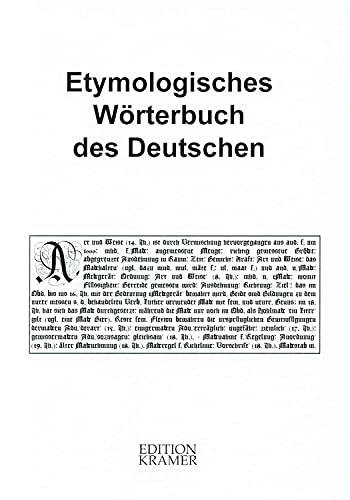 9783941960039: Pfeifer, W: Etymologisches Wörterbuch des Deutschen