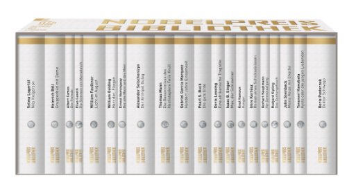 Beispielbild fr Bild Nobelpreis Bibliothek: Die Krone der Literatur. 20 Bnde: Die Krone der Literatur. Der alte Mann und das Meer, Die wunderbare Reise des kleinen . mit Dame, Doktor Schiwago, Der Archipel Gulag [Hardcover] Hemingway, Ernest; Lagerlf, Selma; Steinbeck, John; Kawabata, Yasunari; Hauptmann, Gerhart; Kipling, Rudyard; Kertesz, Imre; Lessing, Doris; Mann, Thomas; Singer, Isaac Bashevis; Hamsun, Knut; Golding, William; Garcia Marquez, Gabriel; Buck, Pearl S.; Camus, Albert; Canetti, Elias; Faulkner, William; Bll, Heinrich; Pasternak, Boris and Solschenizyn, Alexander zum Verkauf von BUCHSERVICE / ANTIQUARIAT Lars Lutzer