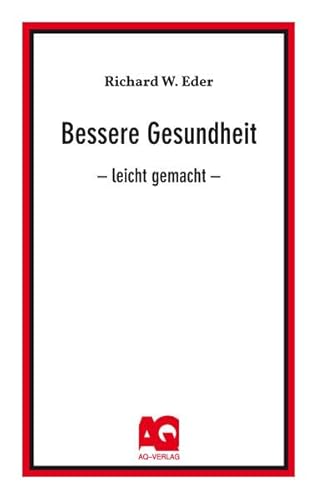 Beispielbild fr Bessere Gesundheit zum Verkauf von AQ-Verlag